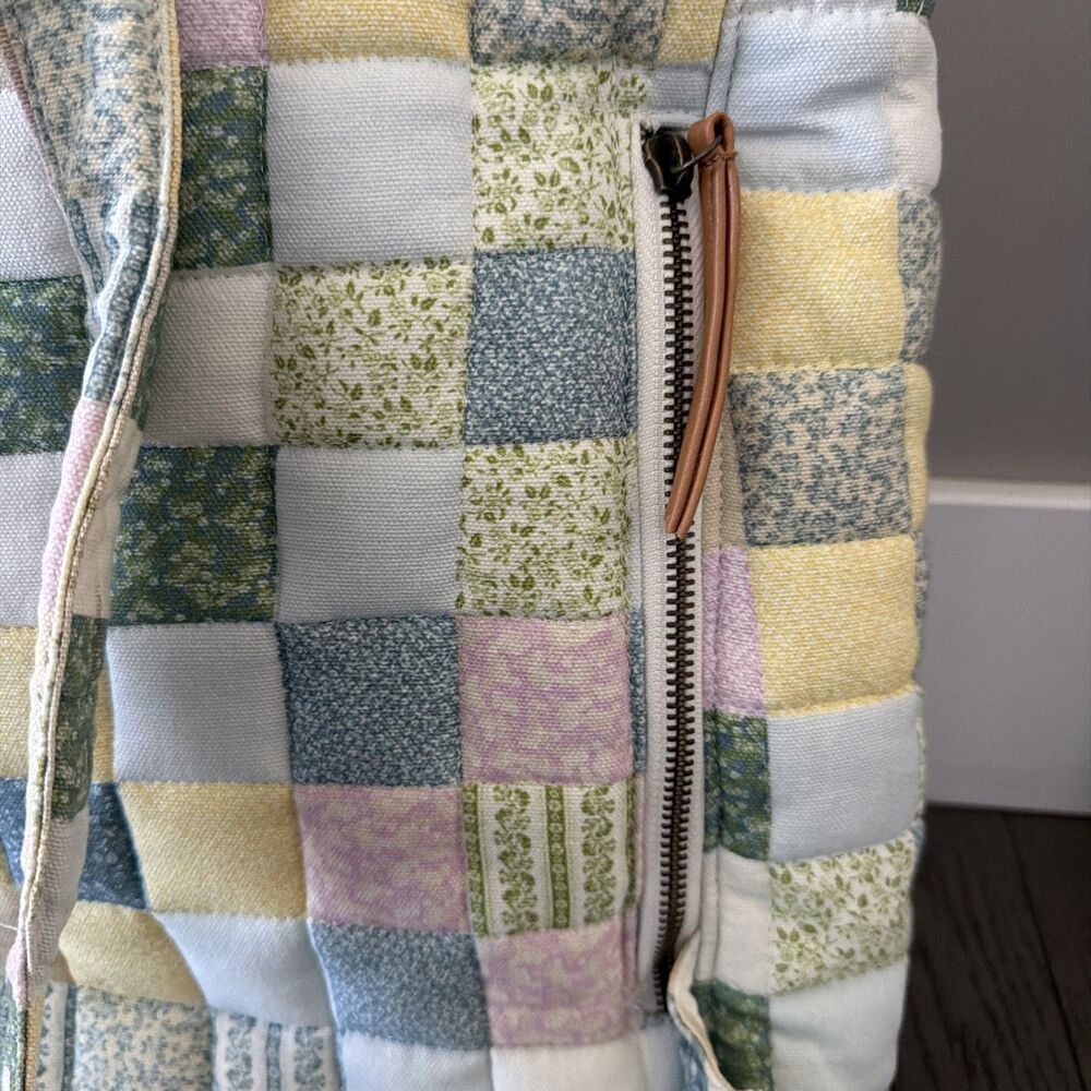 Universal Thread Goods Quilted Patchwork Backpack Cottage core Drawstring - Picture 8 of 13